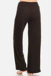 Leggings Depot High Waist Drawstring Wide Leg Pants - Stylish & Comfortable Women's Fit